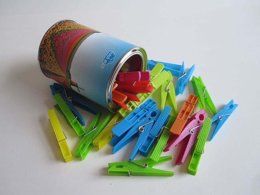 clothes pegs, colorful, color, yellow, green, red, orange, clothing, hang, wasdraad