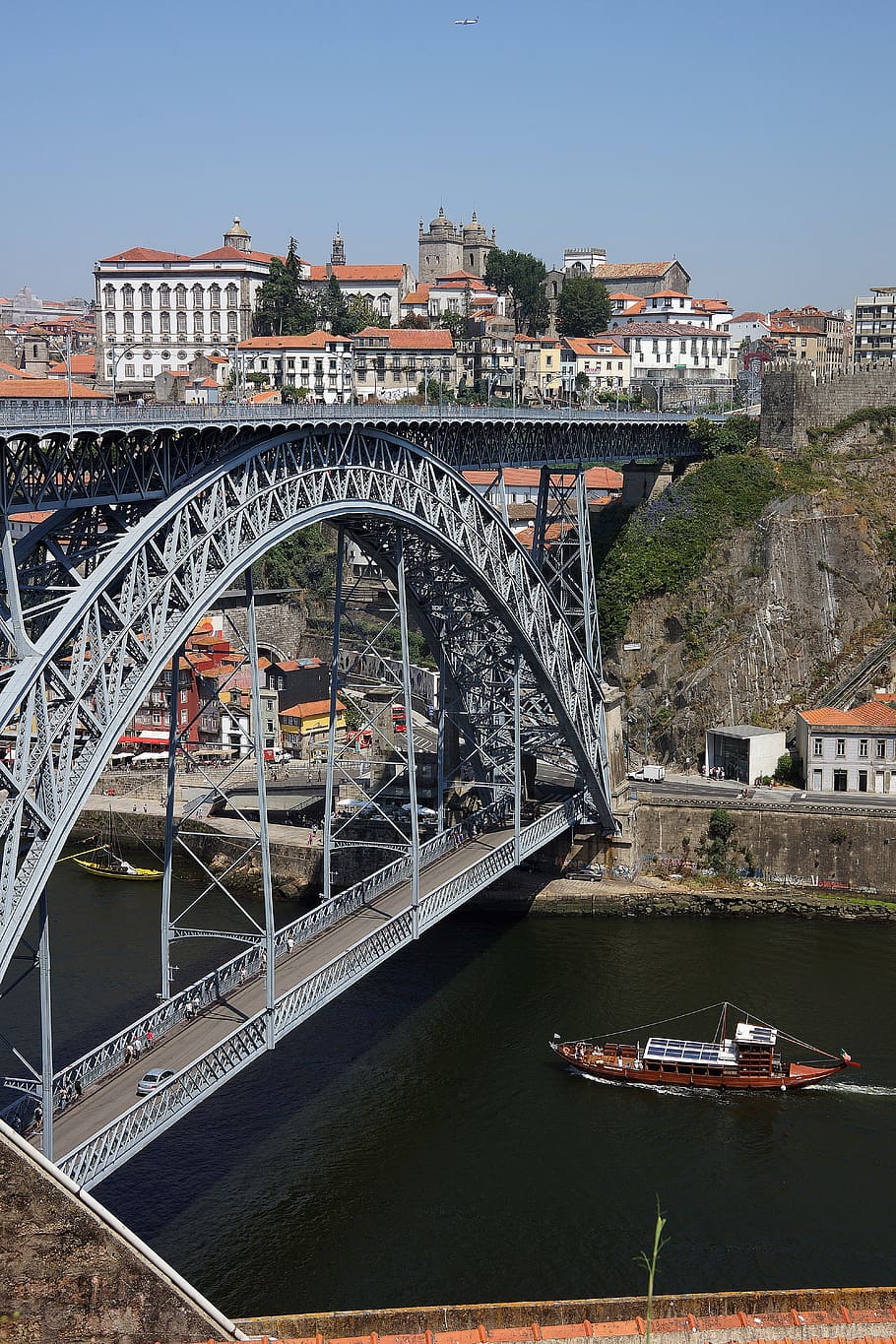 porto, oporto, bridge, portugal, city, architecture, historic, landmark, douro, river