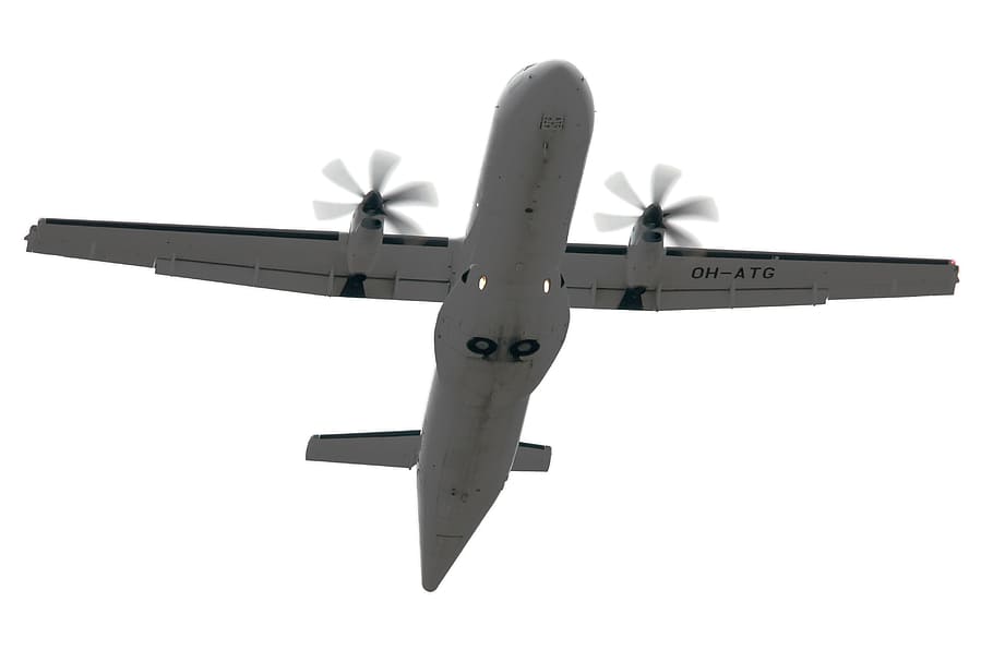 avião, transporte, aeronave, hélice, voando, aerotransportado, avião comercial, aviação, voo, fuselagem
