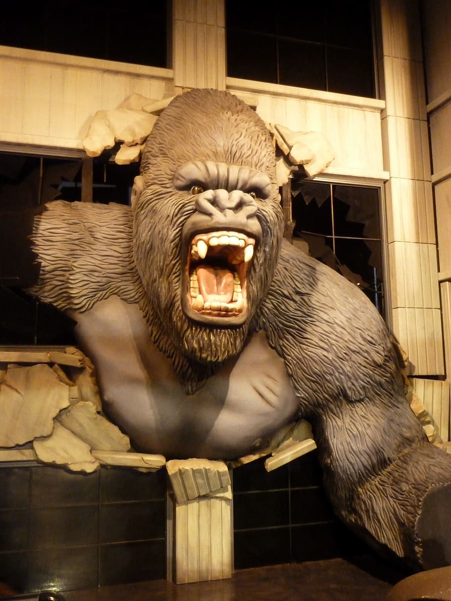 king kong statue, king kong, wax museum, wax figure, branson, entertainment, adventure, gorilla, movie, ape