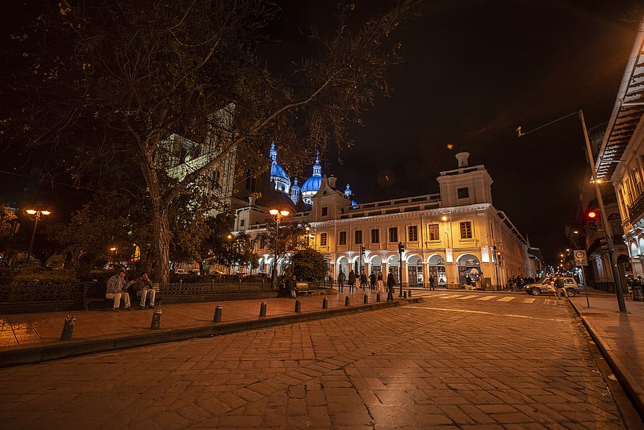 basin, city, ecuador, architecture, heritage, landscape, building, cathedral, traditional, night