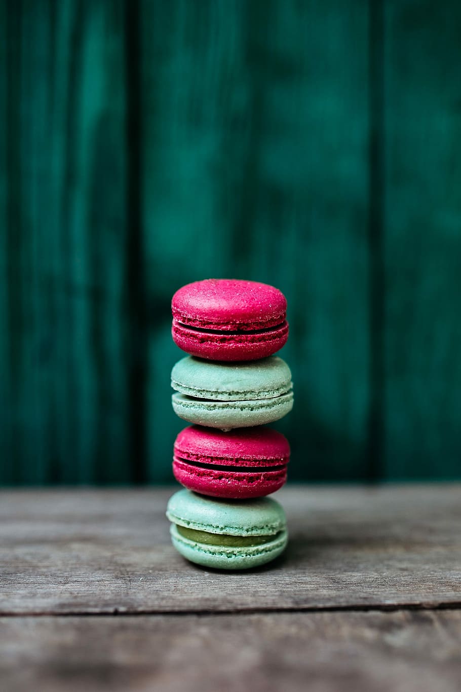 pink, &, green, Macaroons, sweet, food, tasty, delicious, dessert, colorful