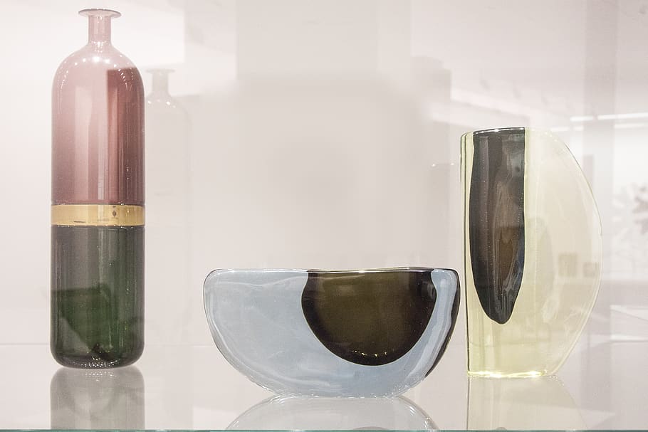 vases, shell, glass, tappio wirkkala, helsinki, manufacturing, murano, design, classic, glass - material