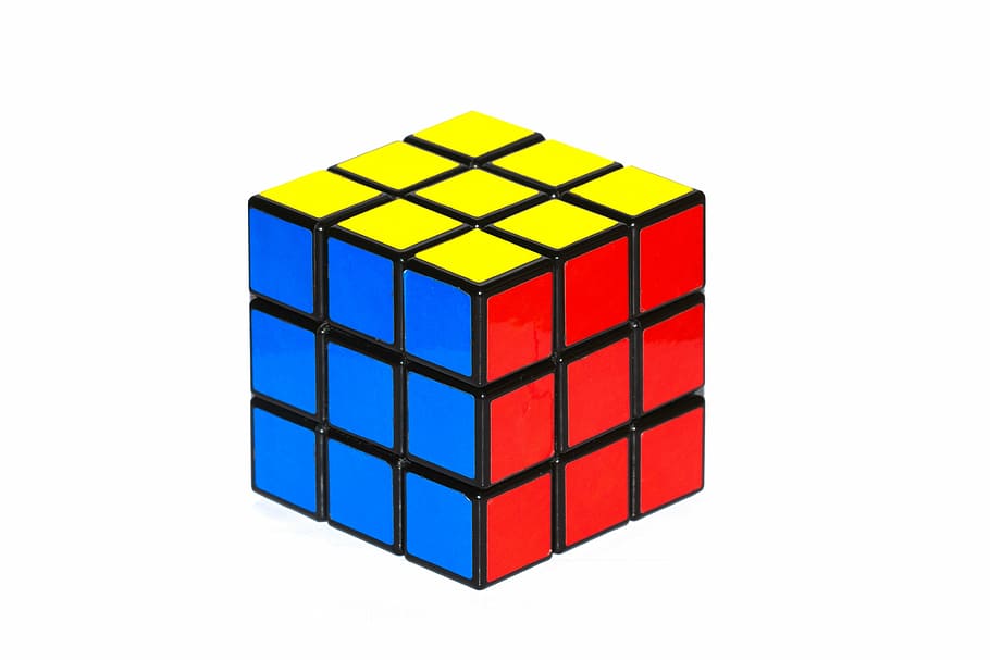 4, cube, game, rubik's cube, toys, problem, fun, riddle, multi colored, cube shape