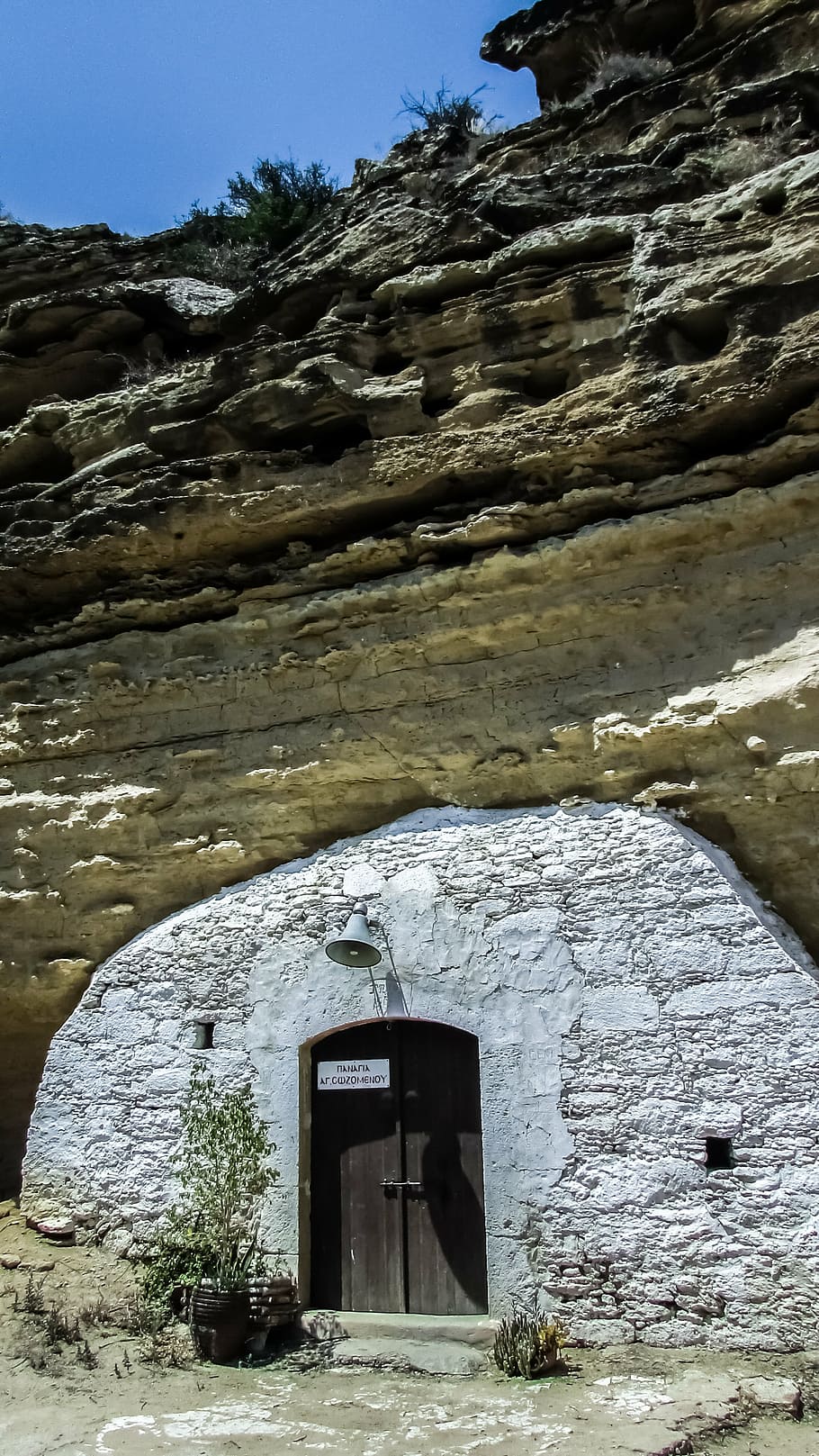 cyprus, ayios sozomenos, cave, church, village, abandoned, deserted, old, architecture, christianity