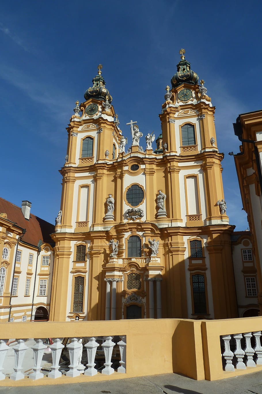 pen, melk, church, baroque, baroque church, collegiate church, austria,  baroque style, wachau, building exterior | Pxfuel