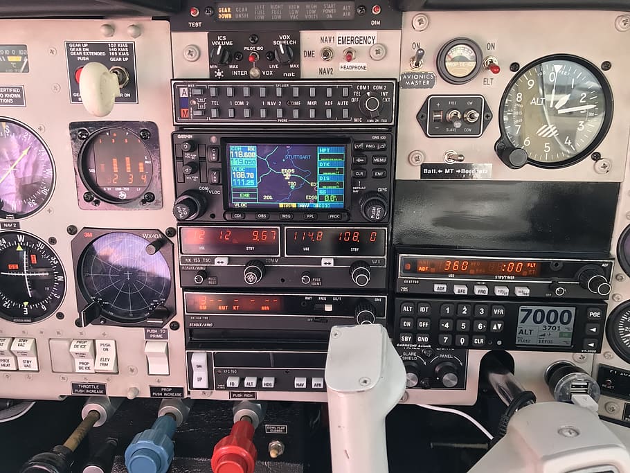 cockpit, fittings, interior, measuring instruments, instruments, technology, aircraft, mooney, flyer, propeller