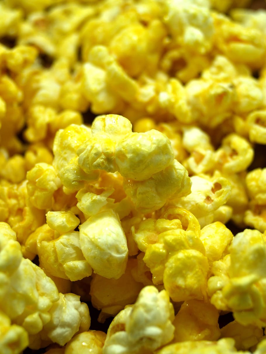 popcorn, corn, pop, box, bucket, cinema, bag, background, fastfood, cardboard