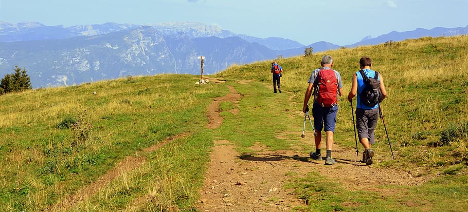 walk, excursion, mountain, trail, backpack, trekking, hiking, walking, activity, leisure activity