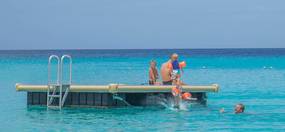 Curaçao, mar, oceano, agua, plataforma, natureza, verão, areia, azul, céu