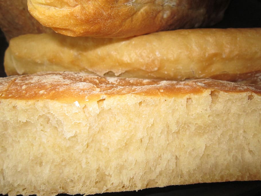 Roti, frisch, panggang, segar, roti segar, roti putih, lembut, lapang, dipanggang, lezat