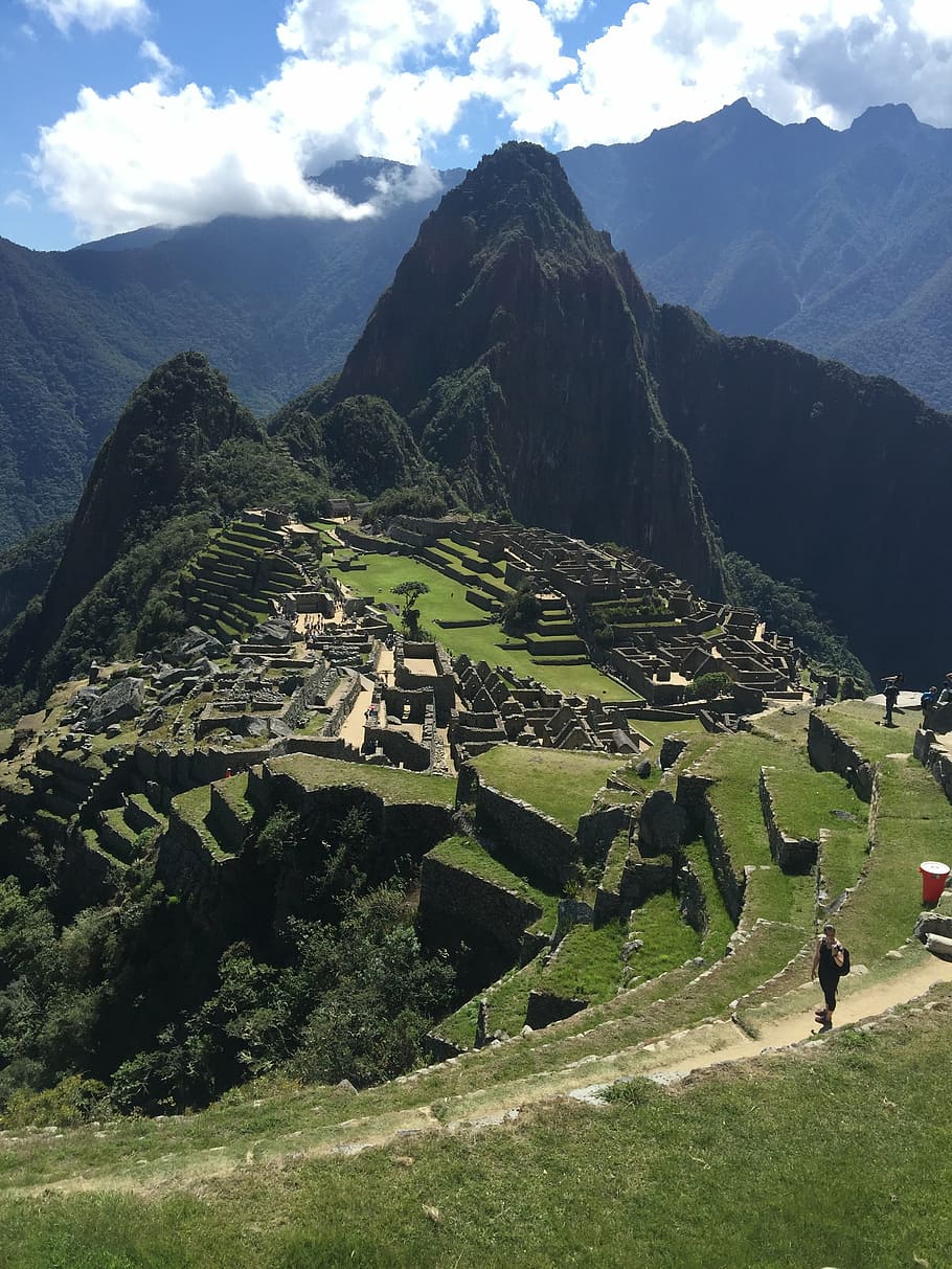 peru, manchu pichu, hiking, mountain, scenics - nature, mountain range, tranquil scene, beauty in nature, nature, landscape