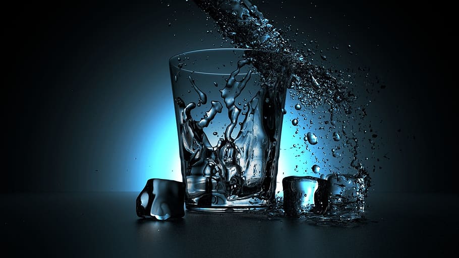time lapse photography, highball glass, ice cube, water dew, drink, drop, cold, cool, cube, glass