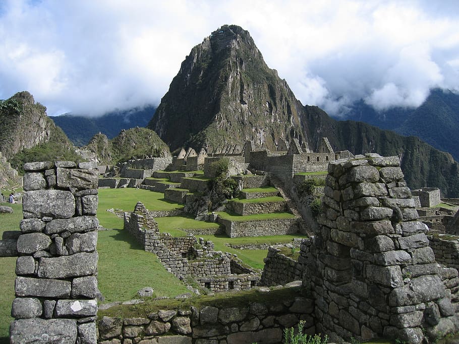 stone fortress, machu pichu, peru, inca, andes, landmark, famous, tourism, mountain, tourist