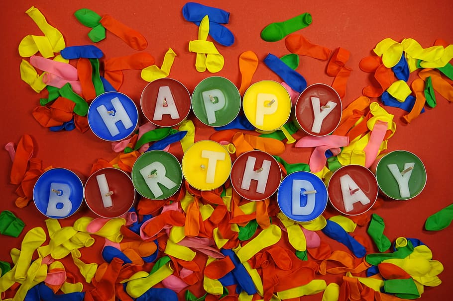 Kartu Ucapan, Selamat Ulang Tahun, ulang tahun, latar belakang, lucu, selamat, warna, partyaritkel, balon, warna-warni