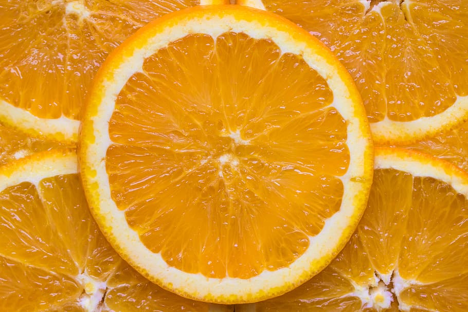 fruta anaranjada, fruta, fruta cítrica, comida, frescura, naranja - Fruta, rebanada, color naranja, maduro, primer plano