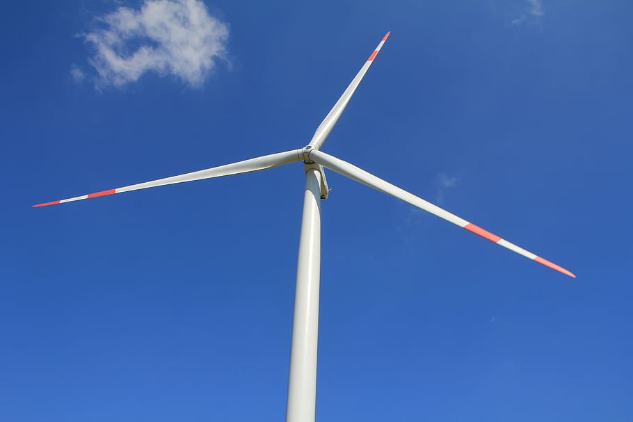 pinwheel, energy, wind power, sky, wind energy, renewable energy, current, power generation, turbine, environmental conservation