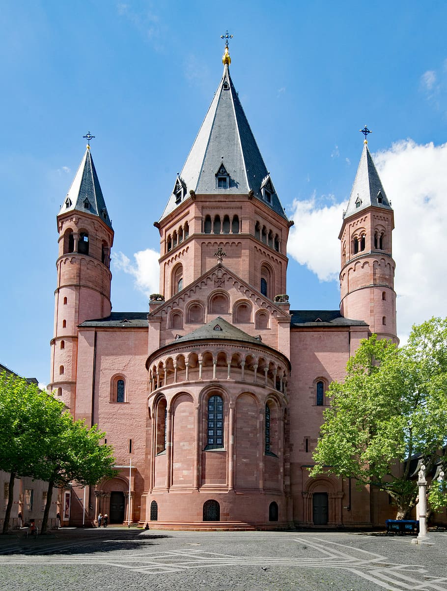 mainz cathedral, mainz, sachsen, germany, europe, old building, old town, places of interest, culture, history