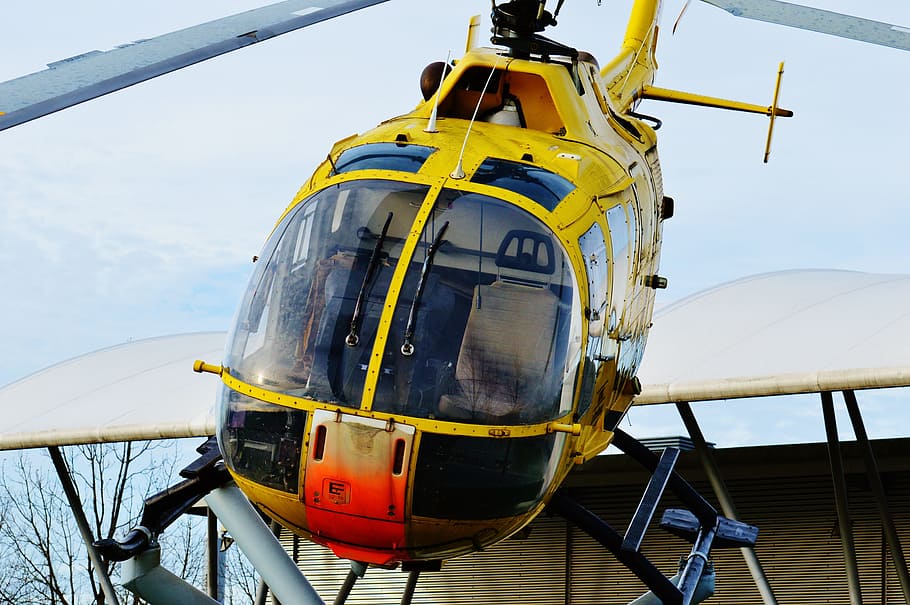 helicopter, adac, rescue helicopter, air rescue, rescue, ambulance service, yellow angel, fly, transport, doctor on call