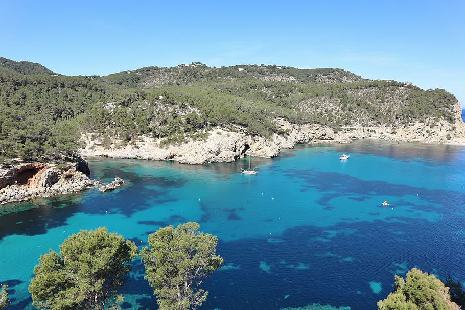 Sant Miquel, Испания, Ибица, Балеарские острова, забронированы, остров, синий, Scenics, вода, природа