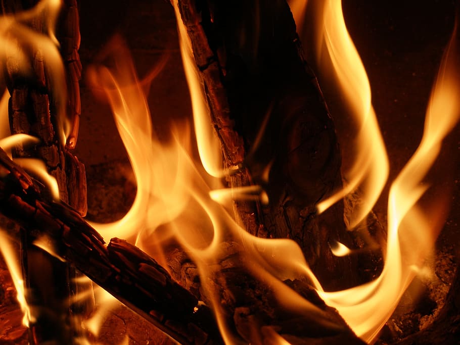 Fogueira, Fogo, Queimadura, calor - temperatura, chama, ninguém, close-up, queima, ao ar livre, ardente