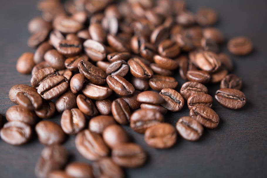 coffee beans, food and drink, coffee, coffee - drink, brown, food, roasted coffee bean, large group of objects, close-up, selective focus