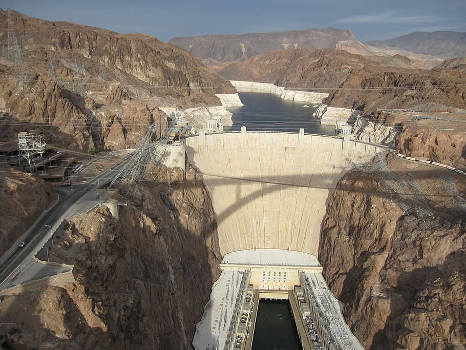 Dam, Water, Power, Electricity, water, power, hydroelectric, energy, concrete, architecture, scenic