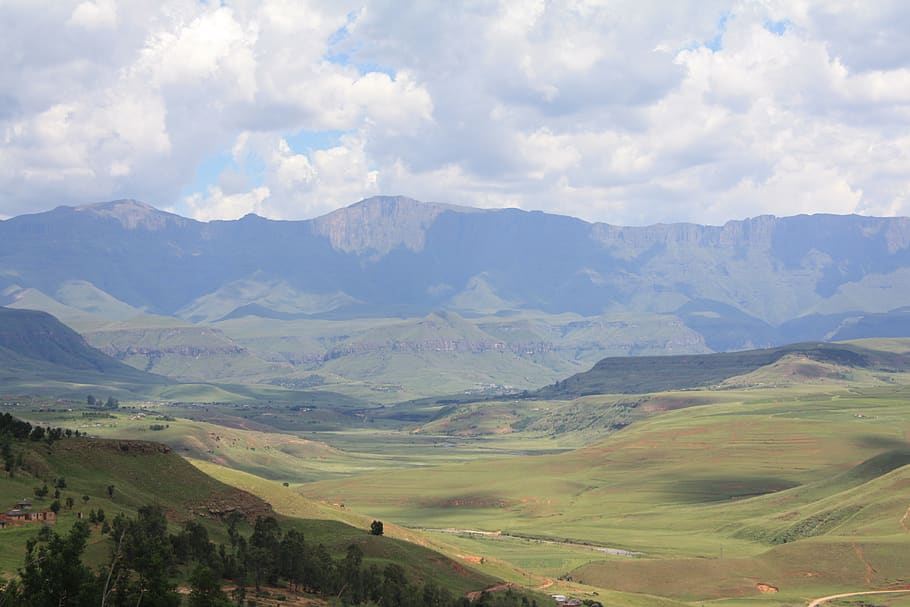 south africa, drakensberg mountains, landscape, nature, mountains, sky, drakensberg, mountain, clouds, rock