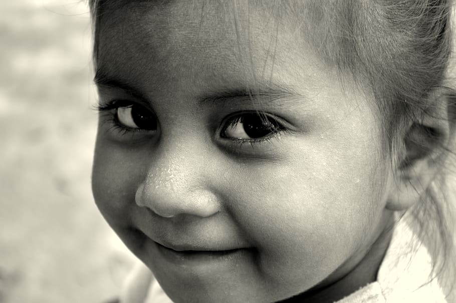 portrait photography, smiling, girl, Faces, Children, Eyes, Portrait, look, happy children, child
