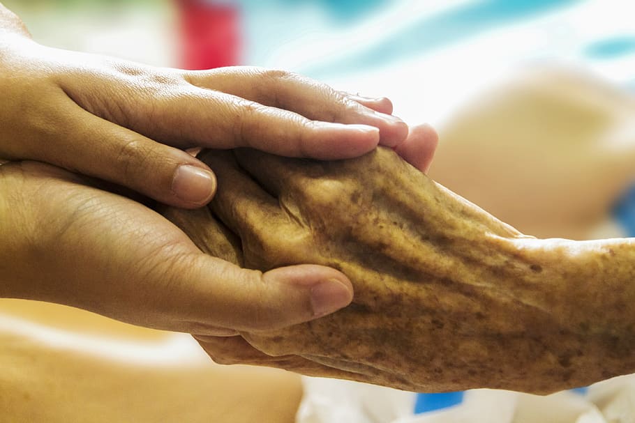 two, people, holding, hands close-up photography, two people, holding hands, close-up photography, hospice, hand in hand, caring