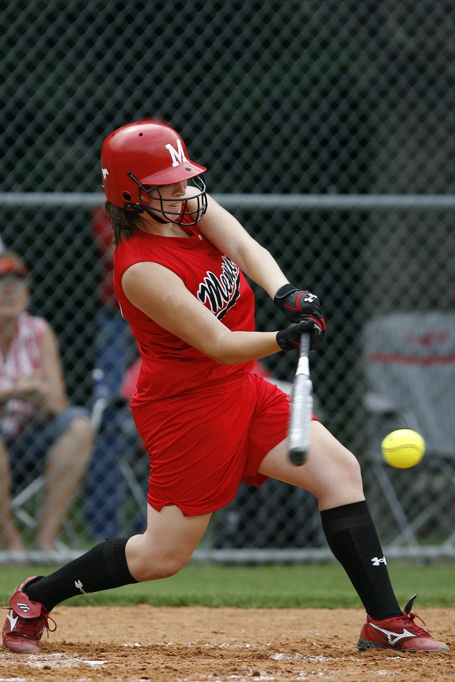 softball, player, game, competition, bat, play, athlete, ball, teen, field