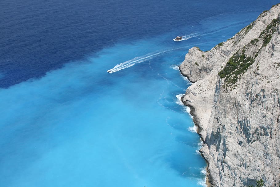 zakynthos, grécia, passar, mar, feriados, verão, ilha, oceano, paisagem, azul