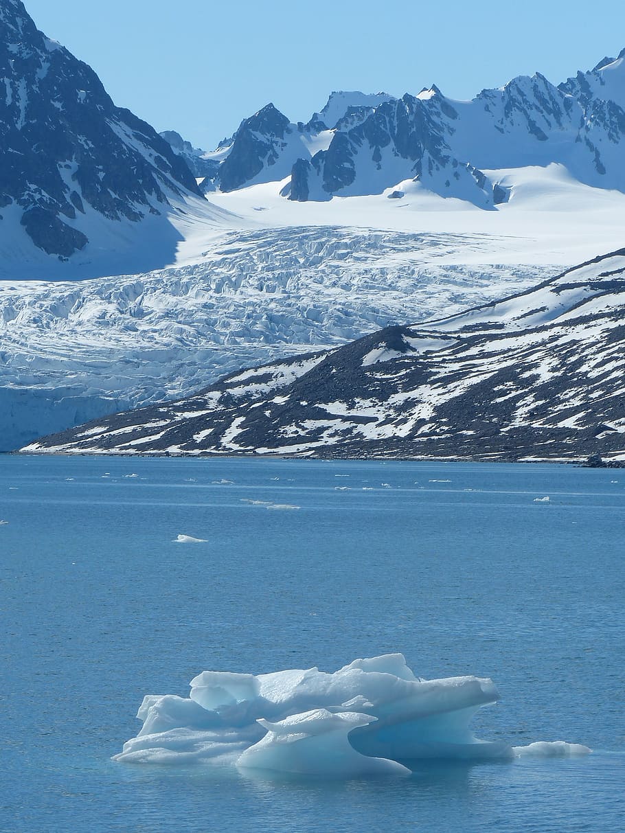 spitsbergen, glacier, polar region, icebergs, cold, arctic, cold temperature, snow, winter, scenics - nature