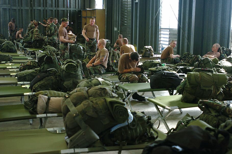 military, personnel, inside, building, queensland, australia, barracks, camp, buildings, sleeping quarters