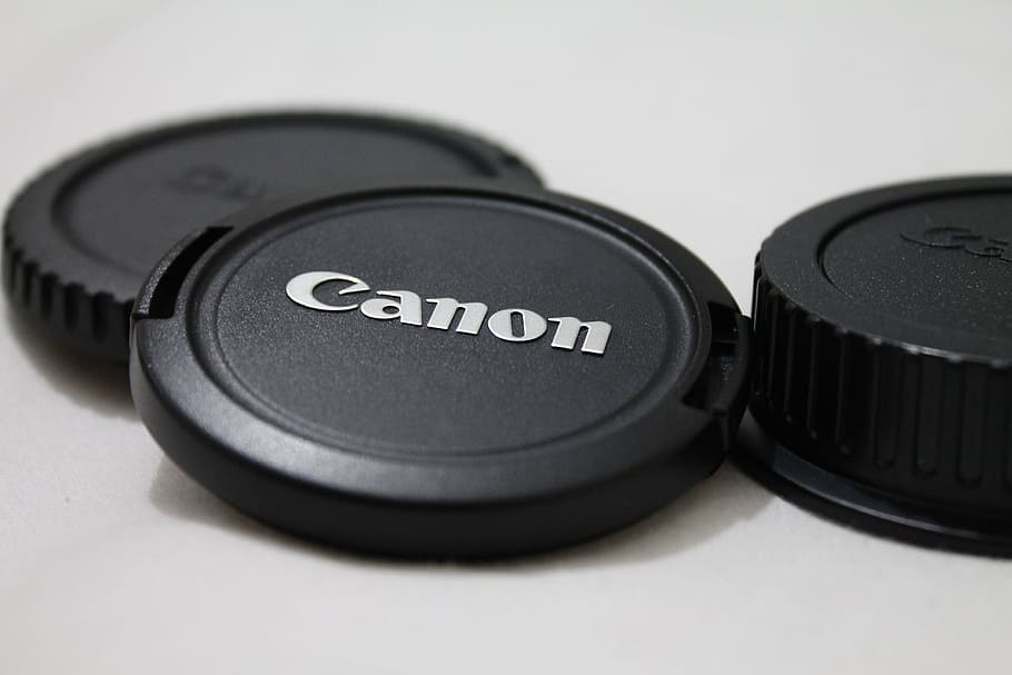 camera, lens, protector, canon, technology, black color, indoors, business, communication, close-up