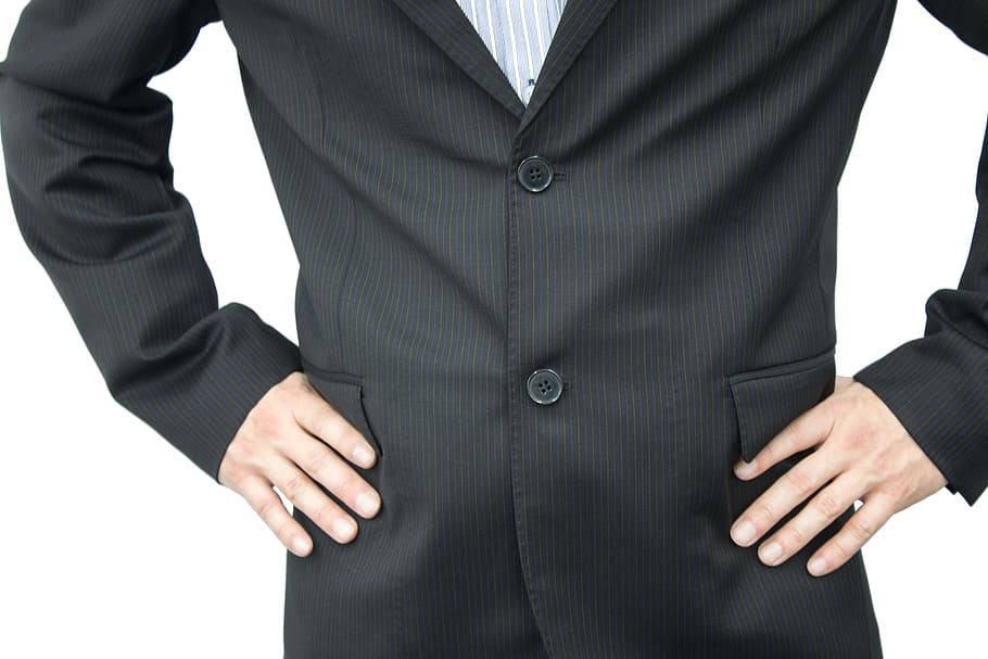 men's black coat, businessman, suit, blazer, isolated, white, clothing, clothes, jacket, man