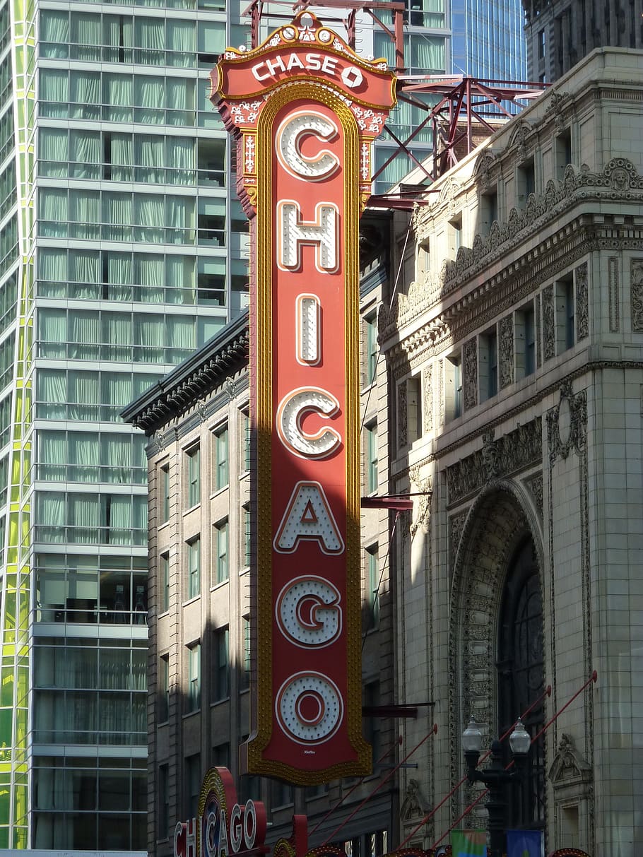 赤 シカゴの看板を追いかける シカゴ アメリカ アメリカ合衆国 広告 建物の外観 建築 構築された構造 建物 Pxfuel
