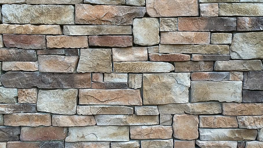 Wall, Stone, Rock, Masonry, Outdoor, stone wall, brown, nature, park, horizontal