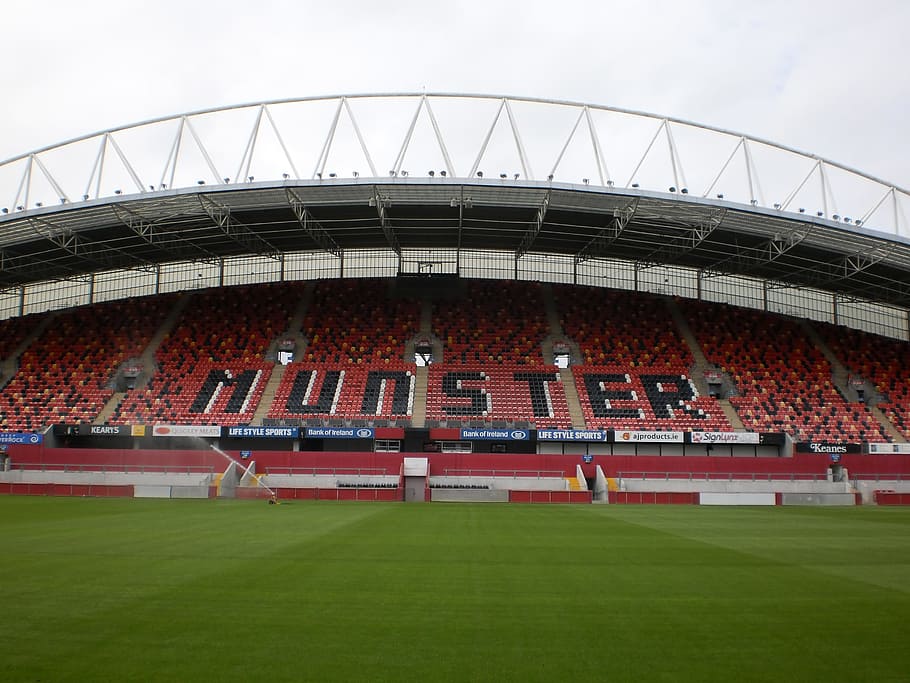 ireland, rugby, stadium, color, munster, party, colors, seats, chairs, grass