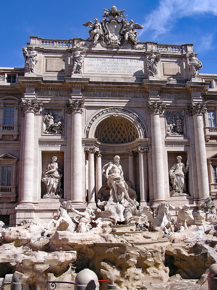 ローマ, イタリア, ヨーロッパ, 噴水, 文化, 名所, アート, モニュメント, 建築, 像