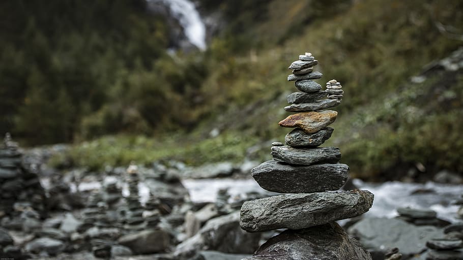 stone tower, balance, meditation, stones, relaxation, zen, rest, tower, meditate, patience