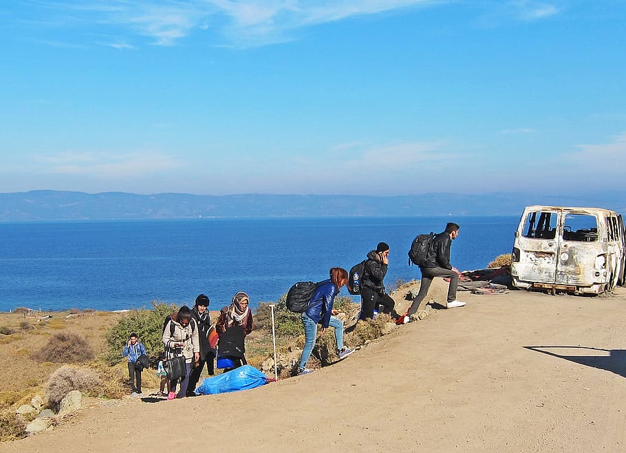 siria, refugiados, grecia, turquía, guerra, europa, migración, mujeres, mediterráneo, teléfonos celulares