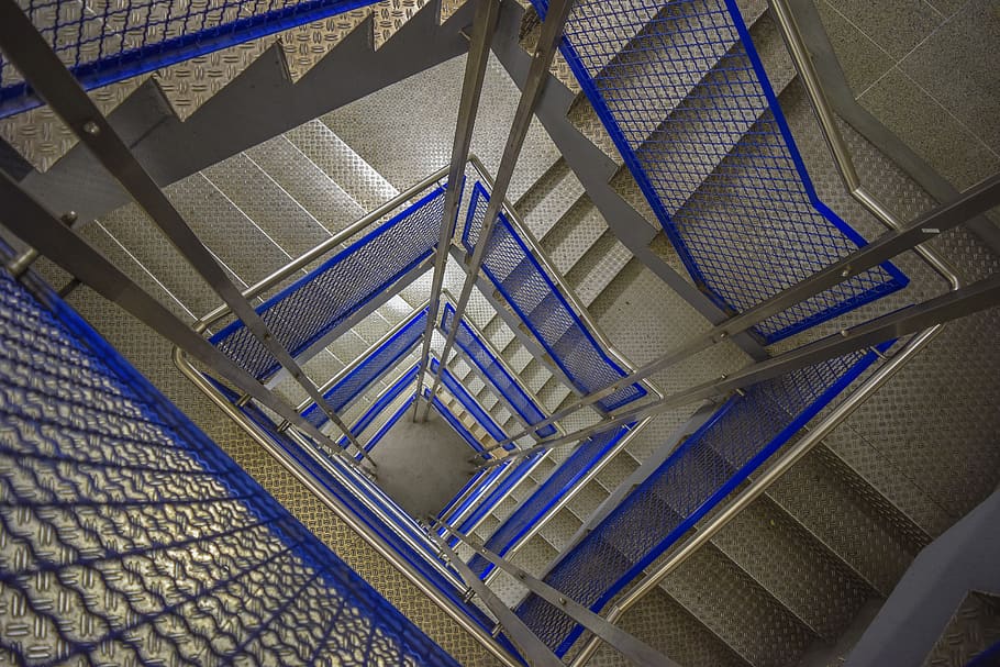 stairs, staircase, architecture, steps, interior, abyss, perspective, inside, modern, structure