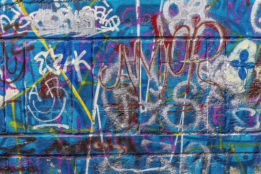 色とりどりのアート絵画 背景 落書き グランジ ストリートアート 抽象 落書きの壁 グラフィティアート 芸術 塗装 Pxfuel