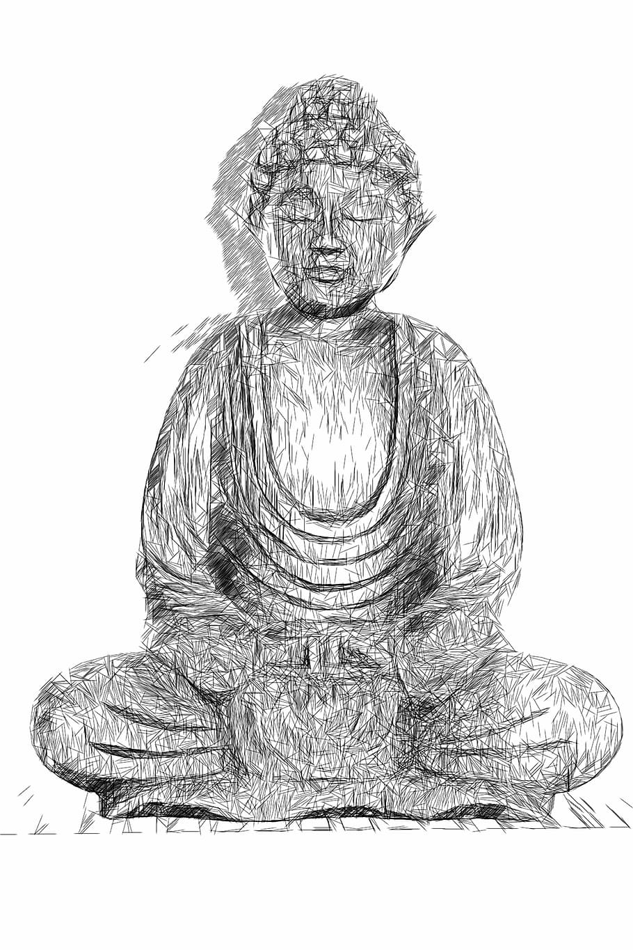 buda, budismo, estatua, religión, asia, espiritual, meditación, creer, figura, meditar