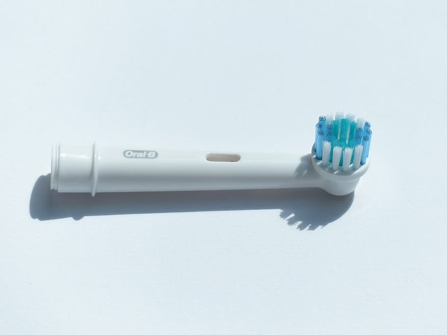 white oral-b toothbrush, toothbrush, dental care, dentistry, hygiene, body care, bless you, care, wash, clean