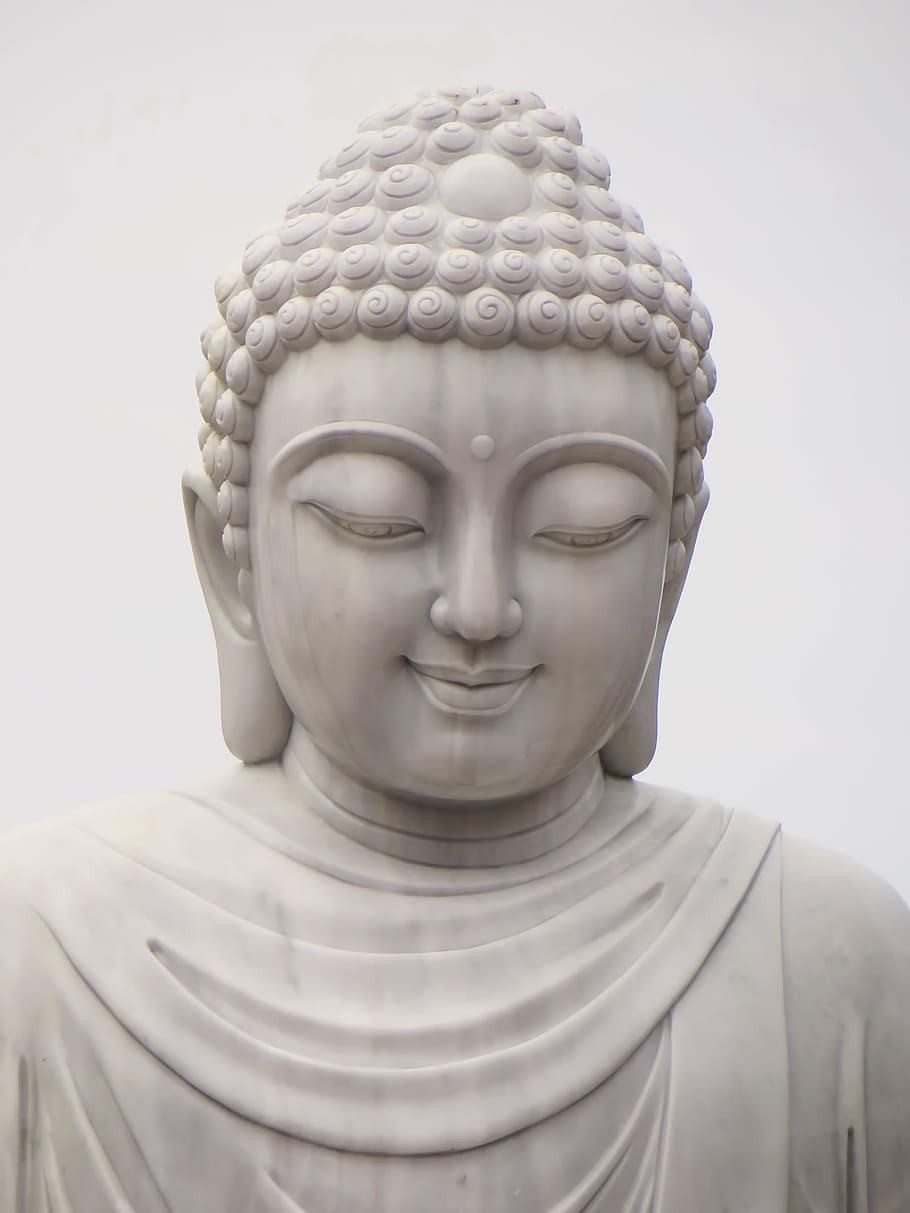 estátua de Buda Gautama, Camboja, religião, Buda, serenidade, sorriso, estátua, cabeça, representação humana, representação