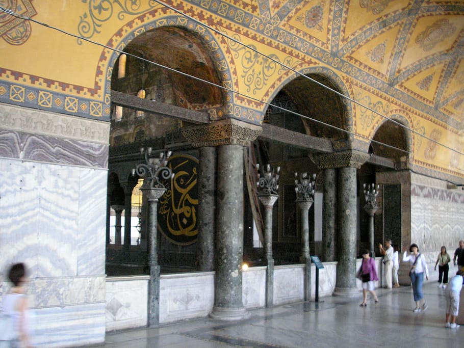Loge, emperatriz, Hagia Sophia, Estambul, Turquía, arquitectura, fotos, hagia sofia, loge of empress, dominio público