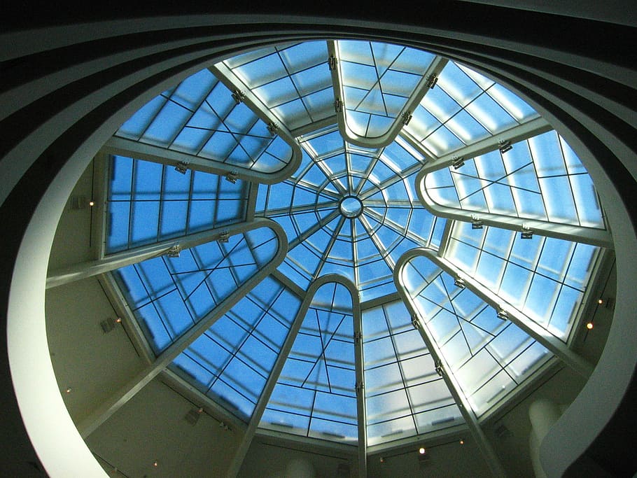 roof window, window, roof, usa, glass, dome, built structure, architecture, glass - material, indoors