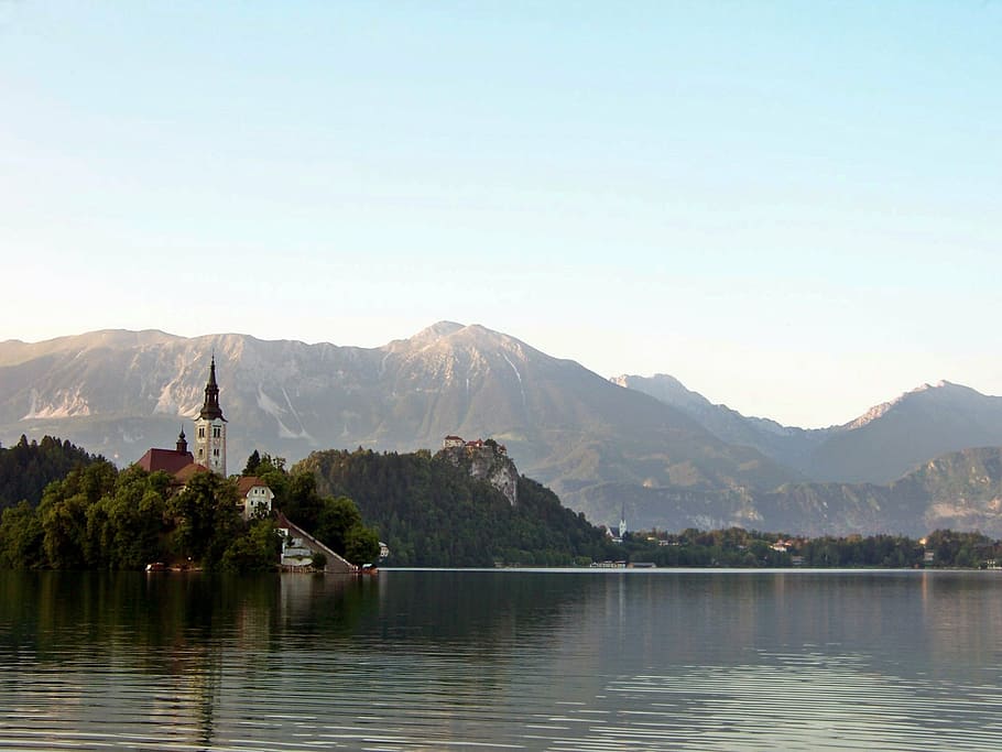 lake bled, chapel, island, karawanken, slovenia, alpine hiking, trekking, jumbo, haunting, mystical